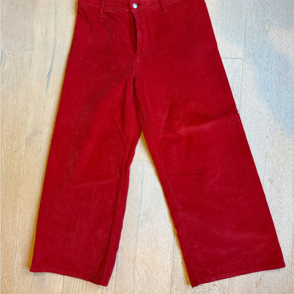 Universal Thread Red Corduroy Wide-Leg Pants 12 R